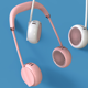thumbnail image 3 of Ventilador de cuello manos libres, mini ventilador personal USB recargable, ventilador de banda para el cuello portátil con diseño de auriculares con rotación de 360 ° Fokelyi CPB-DE-WX78-2, 3 of 5
