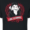 thumbnail image 3 of Disney Villains - Love Is Savage - Juniors Cropped Cotton Blend T-Shirt, 3 of 5