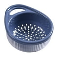 thumbnail image 3 of jifeng Filtre Alimentaire et Passoire Récipient Pasta Passoire Légumes Passoire Bleu, 3 of 9