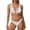 White, variant on Huowey Women Swimwear Sexy Spaghetti Fringed Dance Team Performance Flash Cloth Fringed Bikini Bra Set Summer Beachwear Honeymoon Cruise Trendy Wear