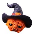 thumbnail image 6 of Handcrafted Resins Halloween Pumpkin Man With Witch Hat Decorative Piece Miniature Figurine For Shelves Desks And Parties, 6 of 8