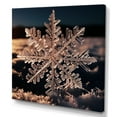 thumbnail image 2 of Designart "Snowflake Tranquility at Sunrise II" Landscapes Wall Art - Traditional White Winter Landscape Living Room Canvas Art, 2 of 6