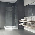 thumbnail image 6 of VIGO Gemini 47 in. L x 47 in. W x 79 in. H Frameless Hinged Neo-angle Shower Enclosure Kit in Chrome with 3/8 in. Clear Glass, 6 of 12