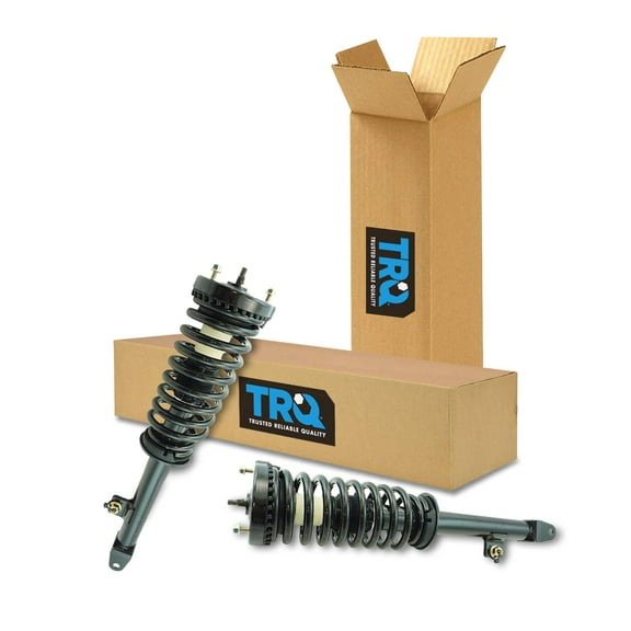 TRQ Front Strut & Coil Spring Assembly Set Driver & Passenger Sides Fits Select 05-10 Chrysler 300