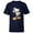 Navy, variant on Gold Mickey Mouse Pose - Short Sleeve T-Shirt for Kids -Customized-White
