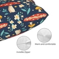 thumbnail image 3 of Fotbe Colorful Mushrooms Funda de Almohada Decorativa Estilo Occidental, Lujo en Algodón, Fundas para Almohadas King, Cojín Estampado para Decoración del Hogar-16"x24", 3 of 6