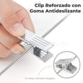 thumbnail image 4 of MAGMALIFE Set de 30 Ganchos de Terciopelo con Pinza Ajustable, 42 cm, Ganchos Antideslizantes y Resistentes, con Gancho Giratorio, Ideal para Pantalones, Faldas, Jeans y Camisas (Beige), 4 of 9
