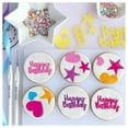 thumbnail image 5 of Sweet Stamp by AmyCakes Plastic Happy Birthday Elements for Embossing Cakes, 5 of 5