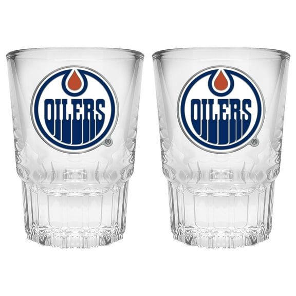 Edmonton Oilers 2-Piece Prism Shot Glass Set