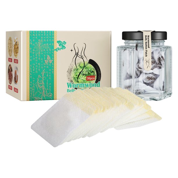 Muyoka Parche adelgazante de 30 Uds., desintoxicaci贸n eficaz a base de hierbas, parche adelgazante para el ombligo, pegatina transpirable c贸moda para el vientre