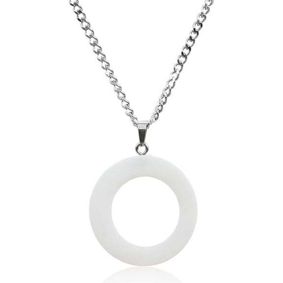 Marble Stories Marble Necklace for Women – Trendy Long Heart & Ring Pendant, Western Style Jewelry Gift for Her, Couples or Everyday Wear