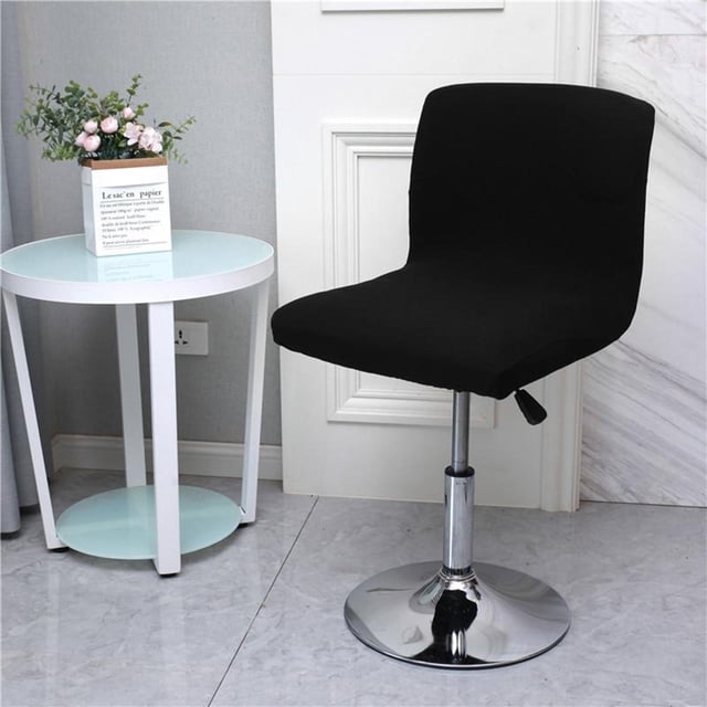 Estirar Taburete Silla Cubierta Suave Cocina Restaurante Comedor Silla de Asiento , Negro Yotijar funda de asiento de barra