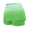 thumbnail image 5 of GEWSEY Plus Size Athletic Skort Tennis Midi Skirts for Women with Pockets High Waisted Golf Skorts Skirts (Green, 4XL), 5 of 5