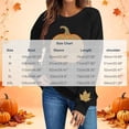 thumbnail image 3 of Enjoytime Women's Sweatshirt Halloween Pumpkin Print Long Sleeve Pullover Top Fall Fashion Lightweight Casual Sweatshirts, 3 of 6