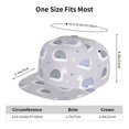 thumbnail image 2 of Adjustable Baseball Cap, Cute Blue Gray Snail Flat Bill Trucker Flat Brim Hats Dad Hat for Men Women - Snapback Hat Adjustable Size, 2 of 7