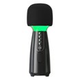 thumbnail image 2 of Micrófono de radio portátil de 1 canal con para cumpleaños, todos los teléfonos inteligentes, PC, exteriores, adultos, niñas, - NEGRO Yotijar Micrófono de Karaoke, 2 of 10