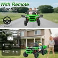 thumbnail image 5 of LUIBAS 24V Ride On Dump Truck Kids Car for Big Kids, 2-Seater Battery Powered Electric Car w/ Electric Dump Bed, 6 Wheels Tractor Ride On Toys, Green, 5 of 8