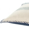 thumbnail image 3 of Surya Lola LL-006 14"Hx22"W Lumbar Cotton Pillow Cover in Navy/Cream/Pale Blue, 3 of 4