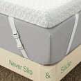 thumbnail image 4 of 3 Inch Full Mattress Topper, Pressure-Relieving Memory Foam Mattress Topper for Back Pain, Foam Mattress Topper with Removable & Washable Cover, 4 of 7
