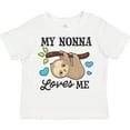thumbnail image 3 of Inktastic My Nonna Loves Me with Sloth and Hearts Boys or Girls Toddler T-Shirt, 3 of 5