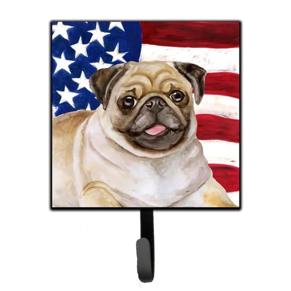 Fawn Pug Patriotic Leash or Key Holder