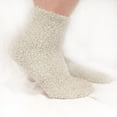 thumbnail image 4 of Women's Extra Large Featherlight Fuzzy Plush Warm Cozy Comfy Cute Socks - Coral Pink - 3prs, 4 of 8