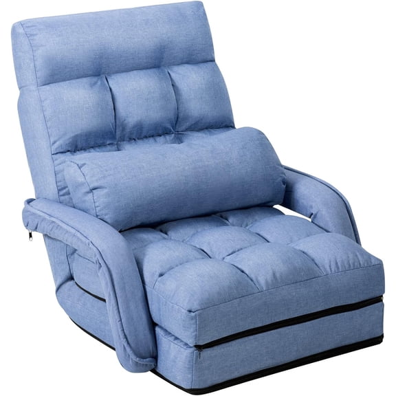 Favory Adjustable Floor Chair, Folding Lazy Sofa Chair with 5 Positions