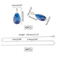 thumbnail image 2 of 1 Box DIY Pendant Necklaces Making Kits Including Natural Gemstone Pendants 304 Stainless Steel Necklace Making Teardrop Stainless Steel Color Necklace, 2 of 8