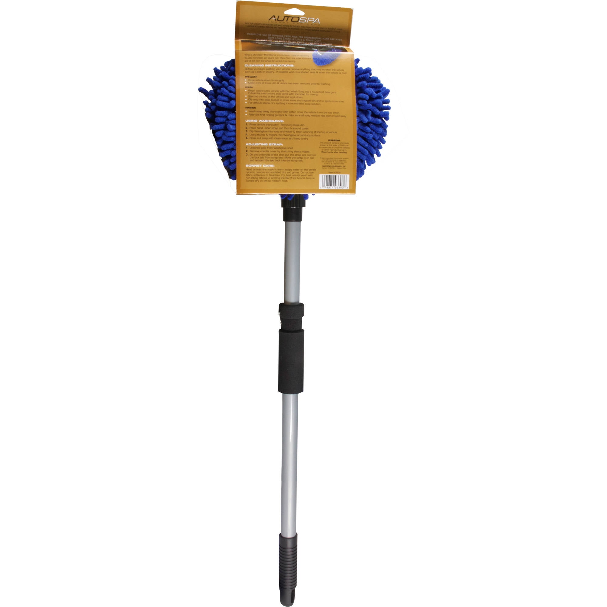 Microfiber Chenille Wash Mop Car 48 Inches Extension Pole Telescoping