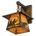 thumbnail image 4 of Meyda 144651 8 in. Stillwater Fly Fishing Creek Hanging Wall Sconce, Beige Antique, 4 of 4