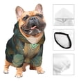 thumbnail image 3 of Fotbe Vintage Pattern Fox Sudadera con Estampado para Perros Pequeños – Suéter con Capucha para Mascotas, Tela Suave de Forro Polar con Bolsillo-Medium, 3 of 7