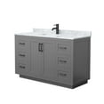 thumbnail image 5 of Wyndham Collection Miranda 54" Plywood Single Bathroom Vanity in Dark Blue/Black, 5 of 7