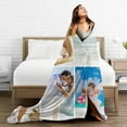 thumbnail image 3 of Custom Blanket with Photo Text Personalized Flannel Throw Blanket Customized Picture Blanket for Adult Kid Birthday Christmas Halloween Fathers Mothers Valentines Day Gift 40"X30", 3 of 6