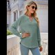 thumbnail image 5 of Camisa Informal de Larga con Cuello en V para Mujer Verde S, 5 of 10