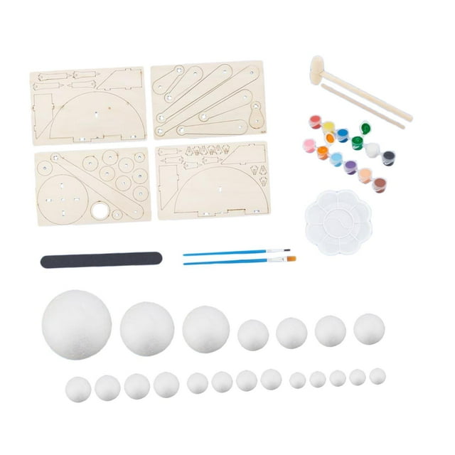 Juego de modelos del solar, 8 planetas, modelo del solar, kit educativo de modelos de planetas para hacer mismo, juguetes para