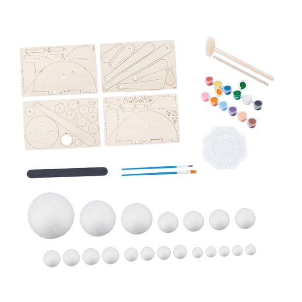 Juego de modelos del , actividad científica, bricolaje, aprendizaje temprano, kits de modelos de planetas, juguetes para niños, regalo,