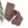 thumbnail image 4 of Loalirando 0-4Y Baby Girls Tights, Basic Plain Rib Stitch Knit Leggings Stockings 1 Pack Pantyhose Infants Toddlers, 4 of 6