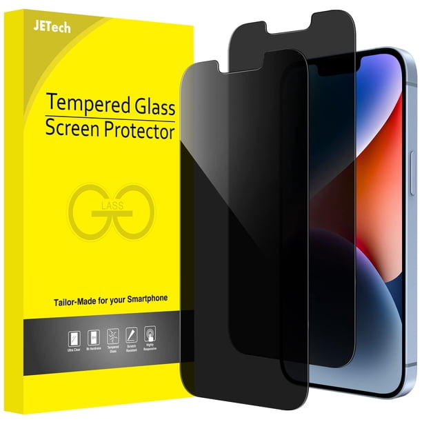 Protector de pantalla de privacidad JeTech para iPhone 14 de 6.1 pulgadas, paquete de 2