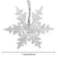 thumbnail image 5 of Outdoor Christmas Snowflake LED Curtain String lights Memory 8 Modes Flashing Lights Waterproof Holiday Party Connectable Wave Fai, 5 of 10