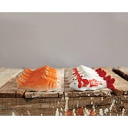 Creative Co-op Set of 2 4 Assorted Koi Fish Floatable Figurines