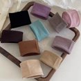 thumbnail image 2 of bestolf Women Hair Ties Pure Color High Elasticity Hair Ropes Large Stretchy Hair Bands Ponytails Braids Hair Accessories, 2 of 8