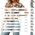 thumbnail image 3 of Endives Women's Short Sleeve T-shirt Printed Shirt Western Country Concert Tops Crew Neck Casual Fun Cow Graphic Tshirts Cowgirl Tops T Shirts for Women XXXL, 3 of 6