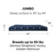 thumbnail image 4 of FurHaven Pet Dog Bed | Deluxe Orthopedic Polycanvas Indoor/Outdoor Garden Pet Bed for Dogs & Cats, Lapis Blue, Jumbo, 4 of 8