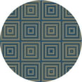 thumbnail image 1 of Ahgly Company Machine Washable Indoor Round Transitional Camouflage Green Area Rugs, 3' Round, 1 of 7