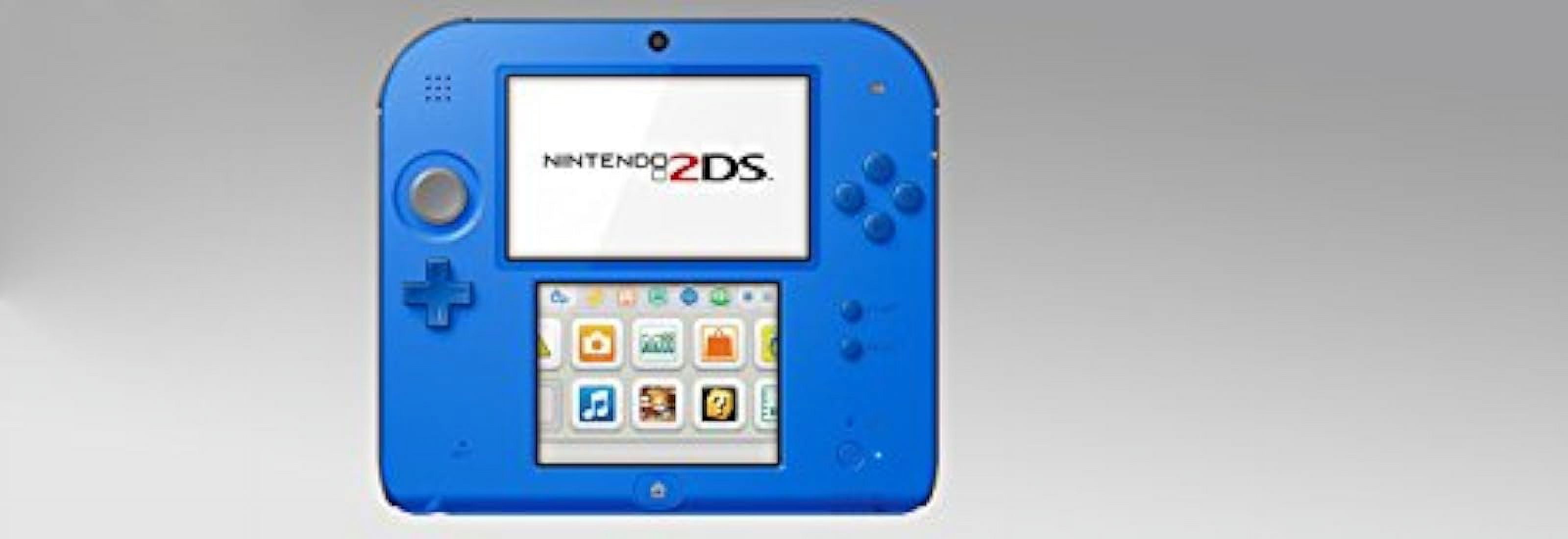 Restored Nintendo 2DS Electric Blue With Mario Kart 7 Handheld (Refurbished)