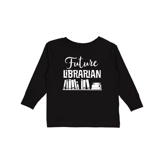 Inktastic Future Librarian Childs Library Boys or Girls Long Sleeve Toddler T-Shirt