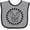 Heather and Black, variant on Inktastic Boston Terrier Dog Gift Idea Girls Baby Bib