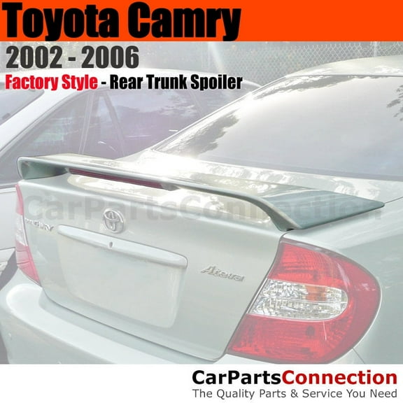 Trunk Spoiler Compatible With 2002 2003 2004 2005 2006 Toyota Camry All Factory Style 2-Post Pedestal Painted Color 6R6 Grayish Green Mica Met