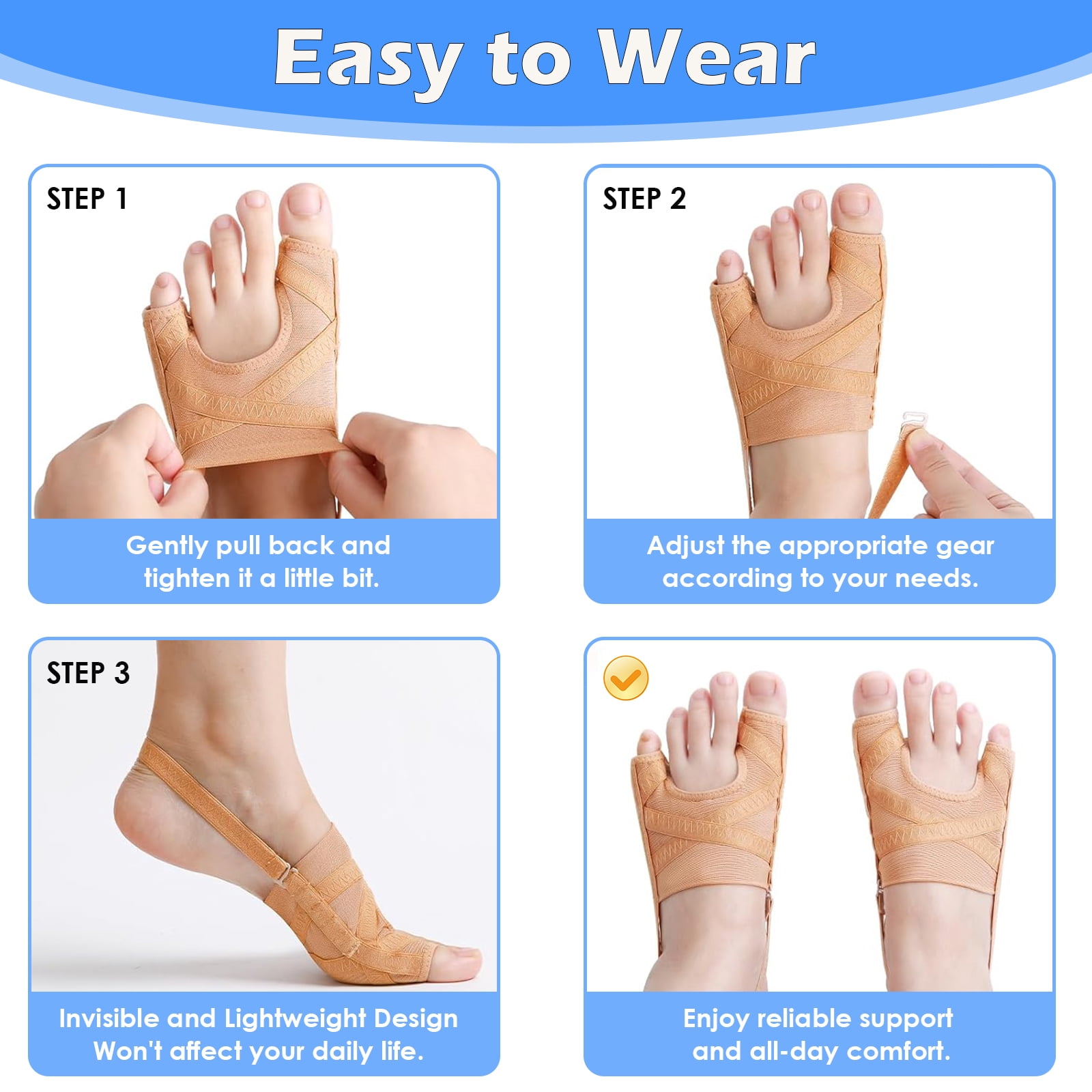 Adjustable Bunion Corrector for Women and Men, Toe Straightener – picture 8