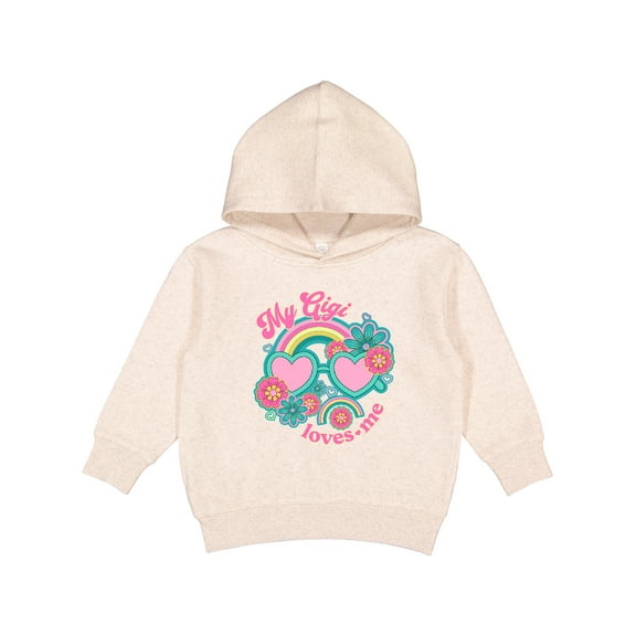 Inktastic My Gigi Loves Me Girls Rainbow Granddaughter Toddler Hoodie